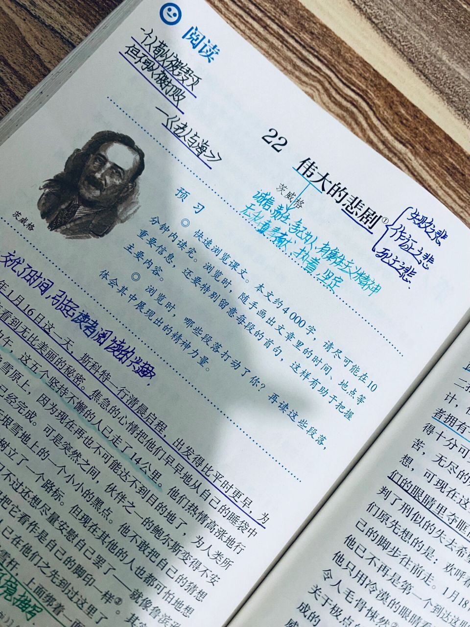 七年级下册语文22《伟大的悲剧》笔记