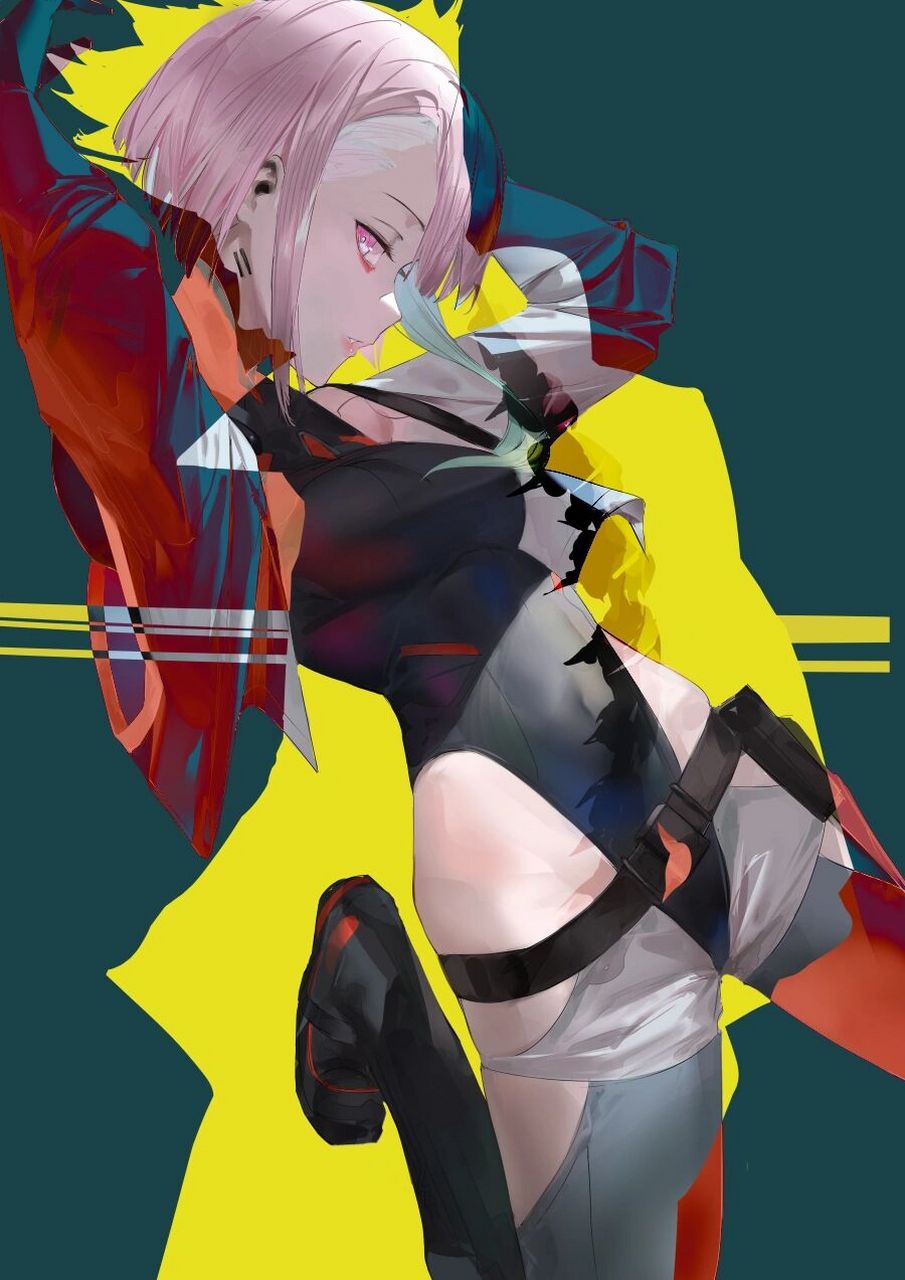 边缘行者lucy壁纸 张力十足的lucy谁不爱呢?