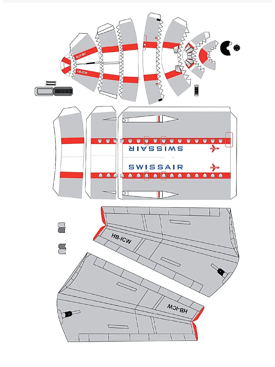 飞机纸模型 飞机纸模型