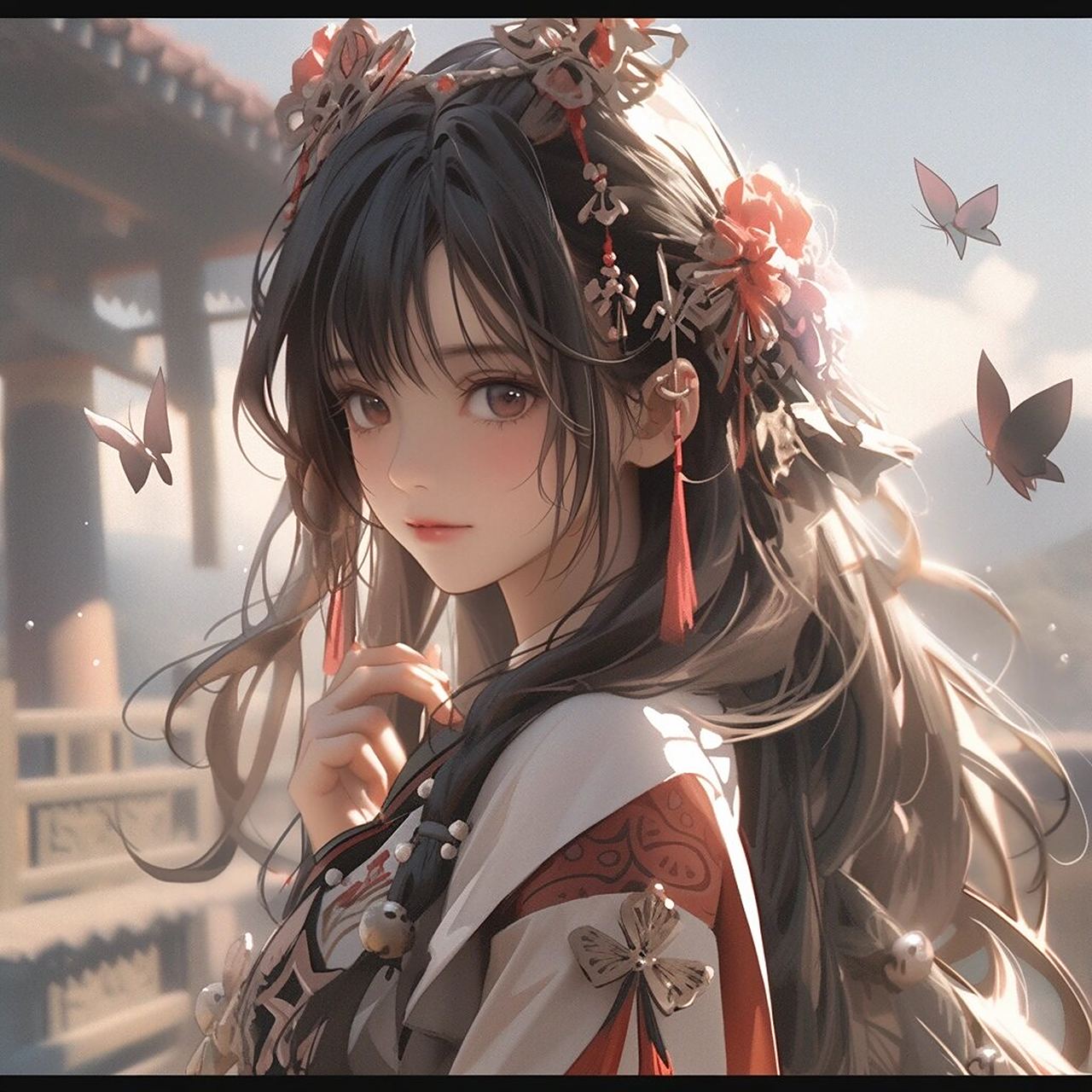 头像系列2丨漂亮的二次元仙女93 生活如此美好,忧伤总会逃掉,既然