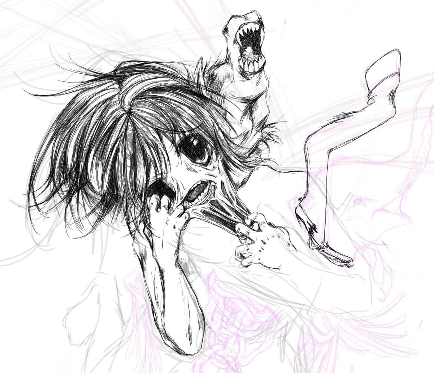 体内那匹嗜血的马 没画完,拿出来断章取义.