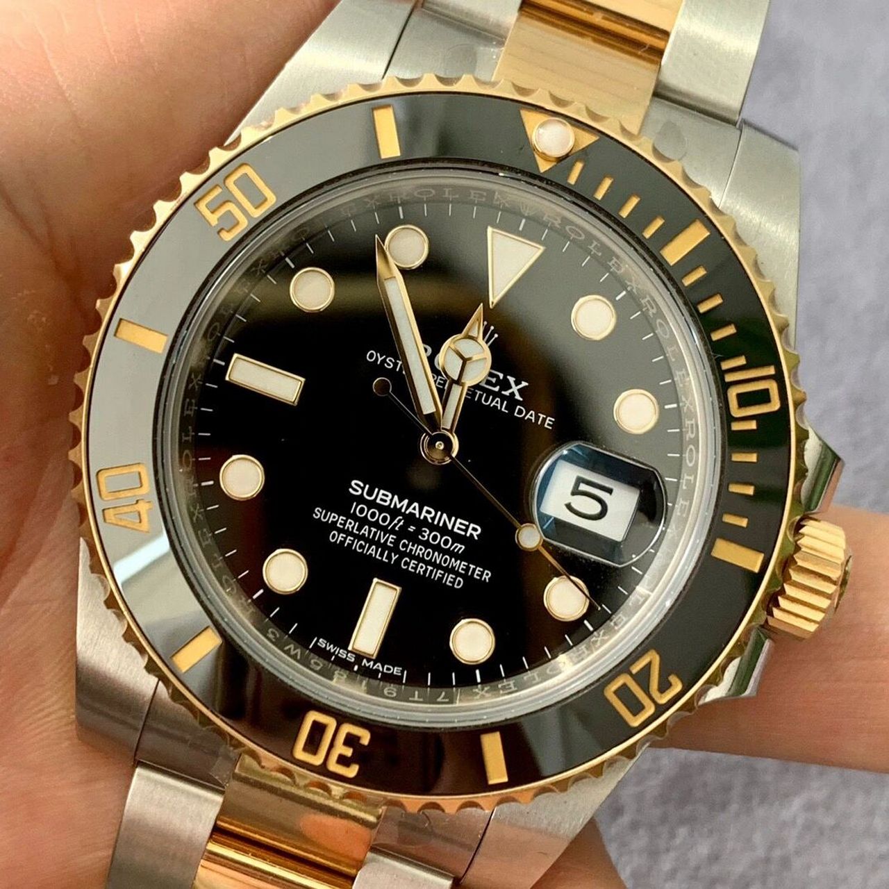 rolex间金黑鬼2020年原始极品116613,8万2 s202396二手男表:rolex