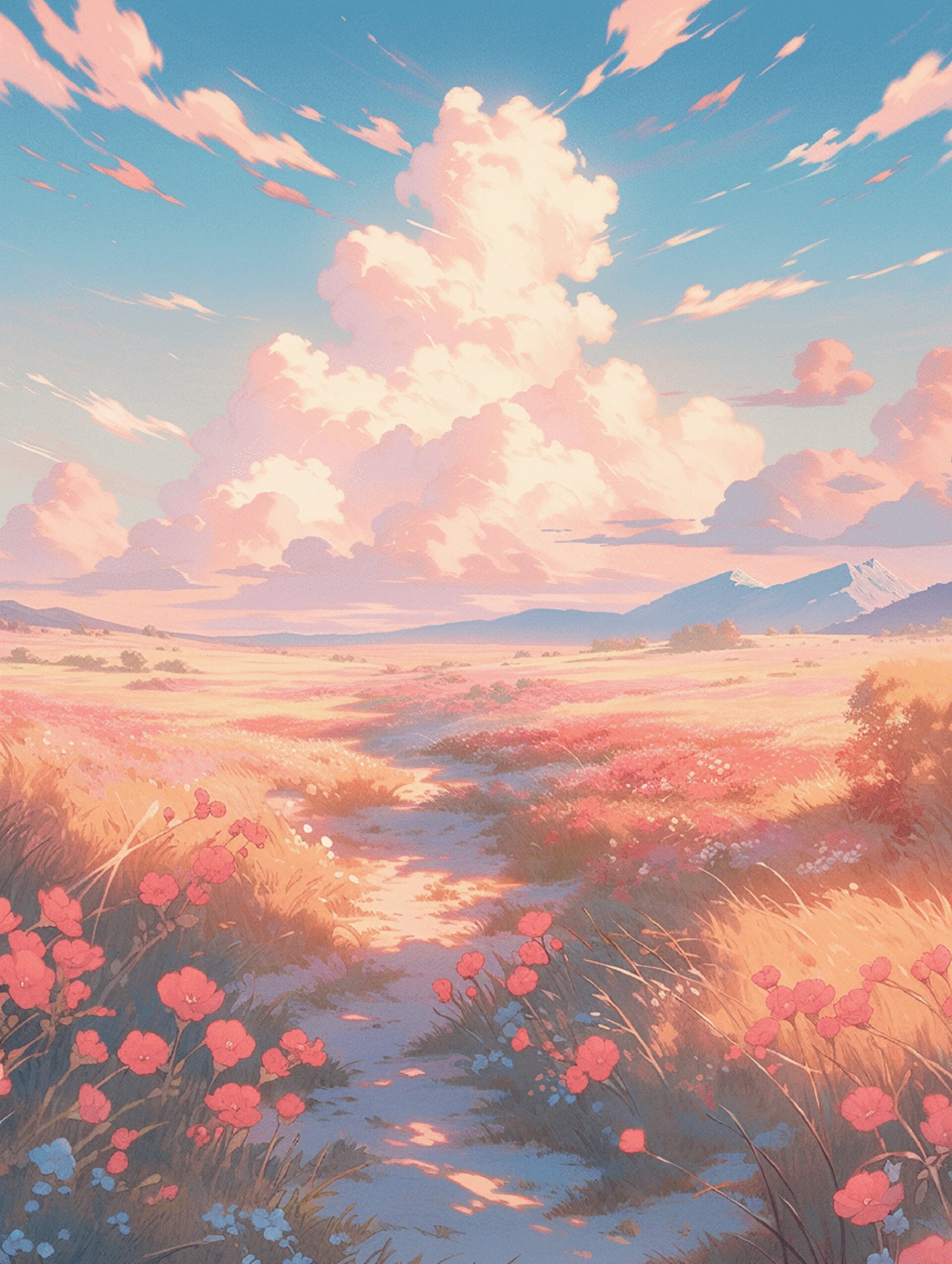 粉|夏日粉色壁纸 夏天的落日让整个天空都少女心了起来