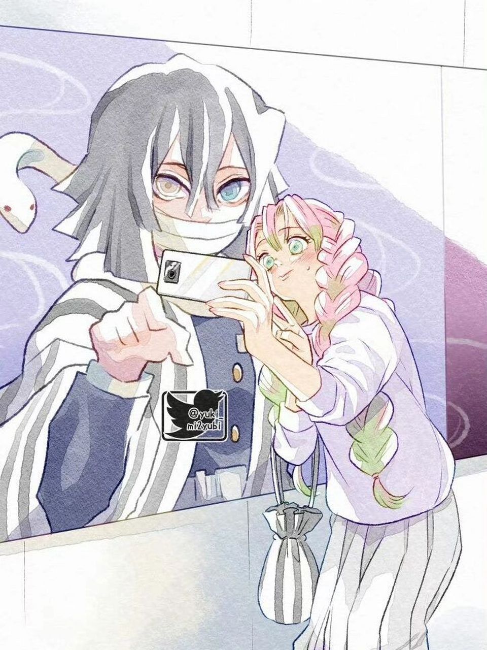 海报合影 #动漫# #鬼灭之刃# #蛇柱恋柱# i:yuki_mi2yubi