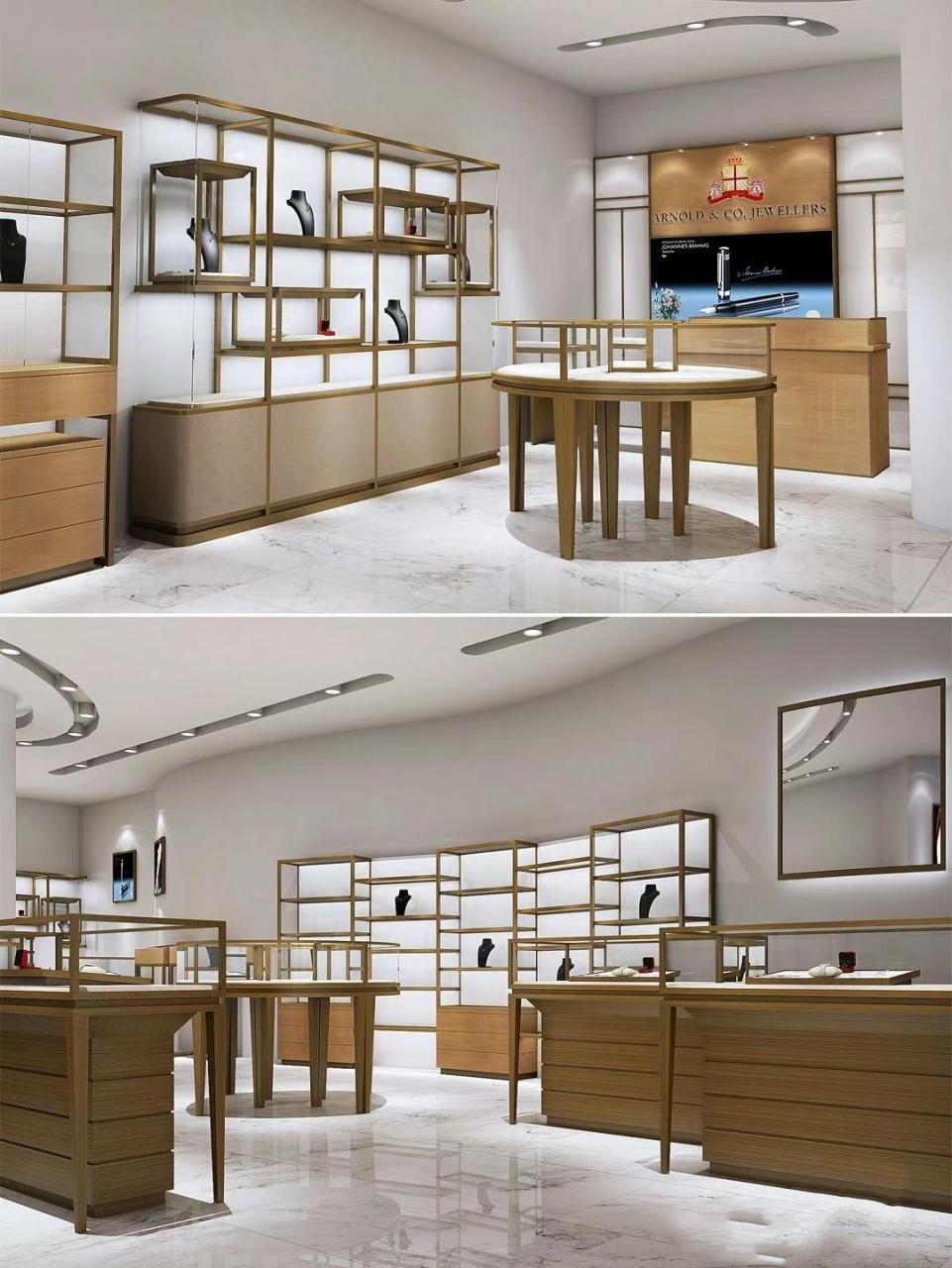 鑫盛鼎珠宝展柜高级定制 源头厂家直供 店铺展示柜设计 珠宝展柜 专业