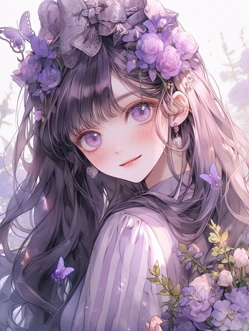 94花卉拟人|紫罗兰 紫罗兰花语:永恒的美与爱,质朴和美德