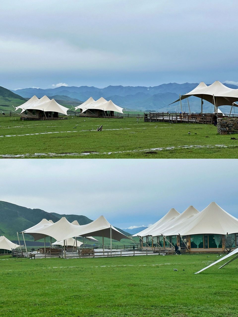 绝美的晚霞 满天繁星 从清晨到日落 它绝对会满足你对草原牧场帐篷