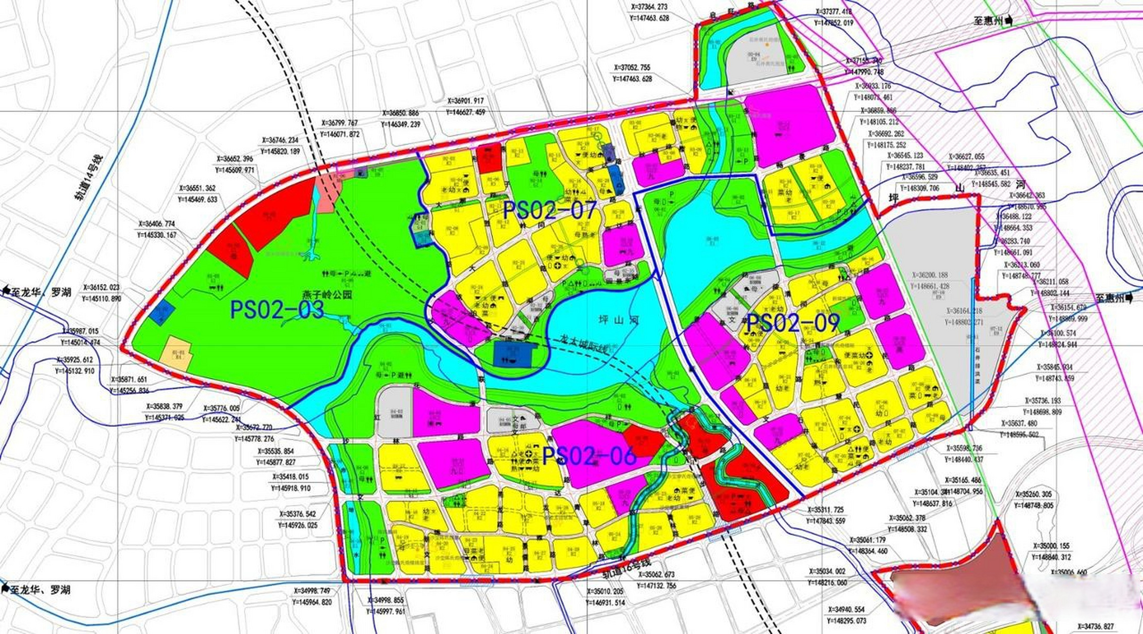 深圳坪山被高规格定位为城市客厅的燕子湖片区,其法定图则草案刚刚