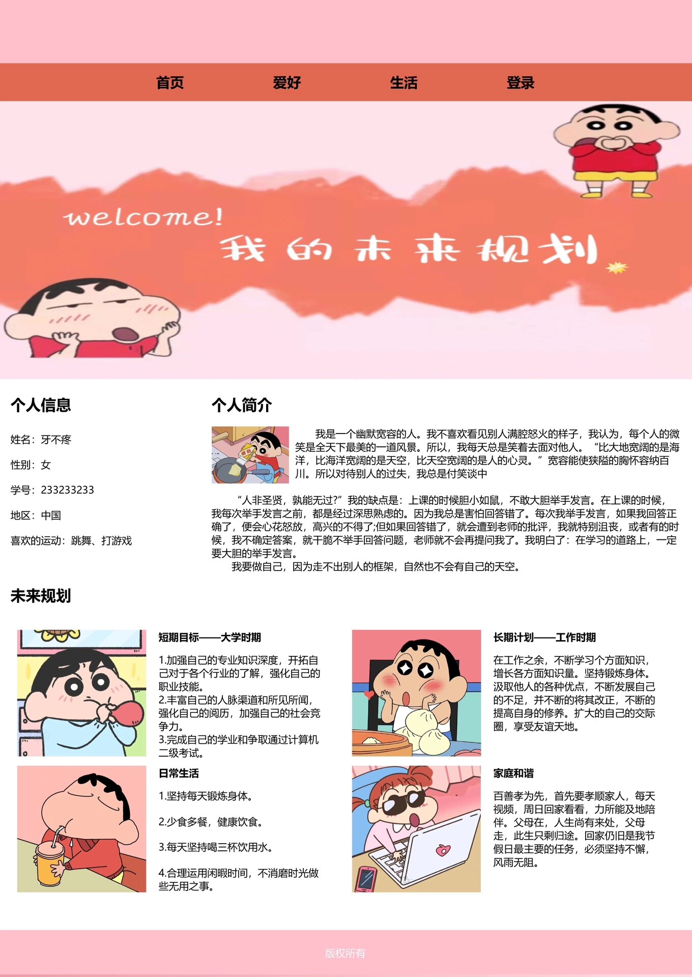 个人网页设计优秀作品图片