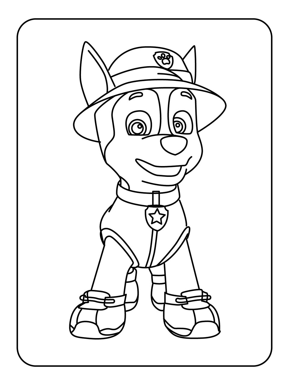 97汪汪队涂色素材 | 宝宝可打印涂色素材 82家里宝宝到了绘画启蒙