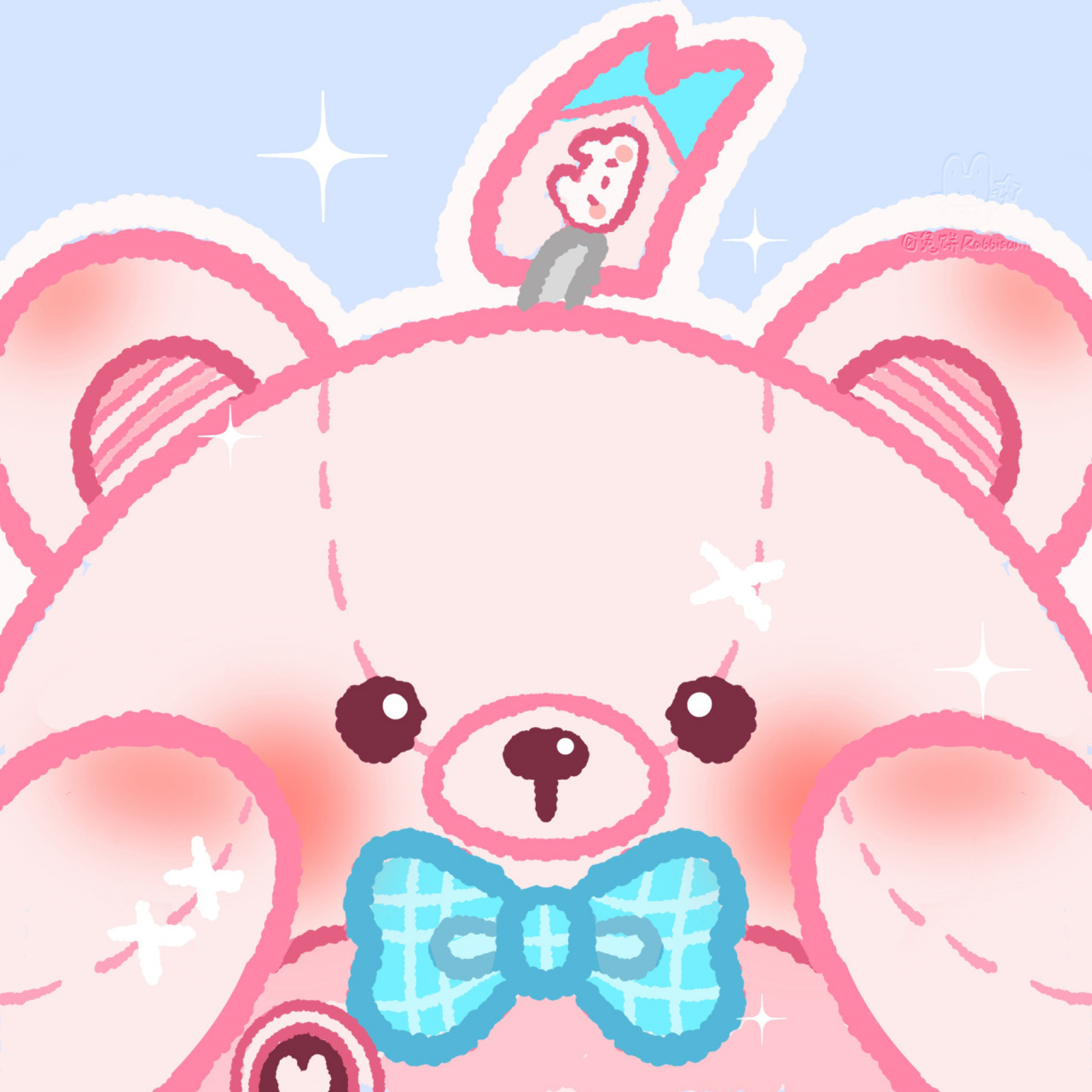 蛋仔派对|仔仔熊头像 又画了粉熊