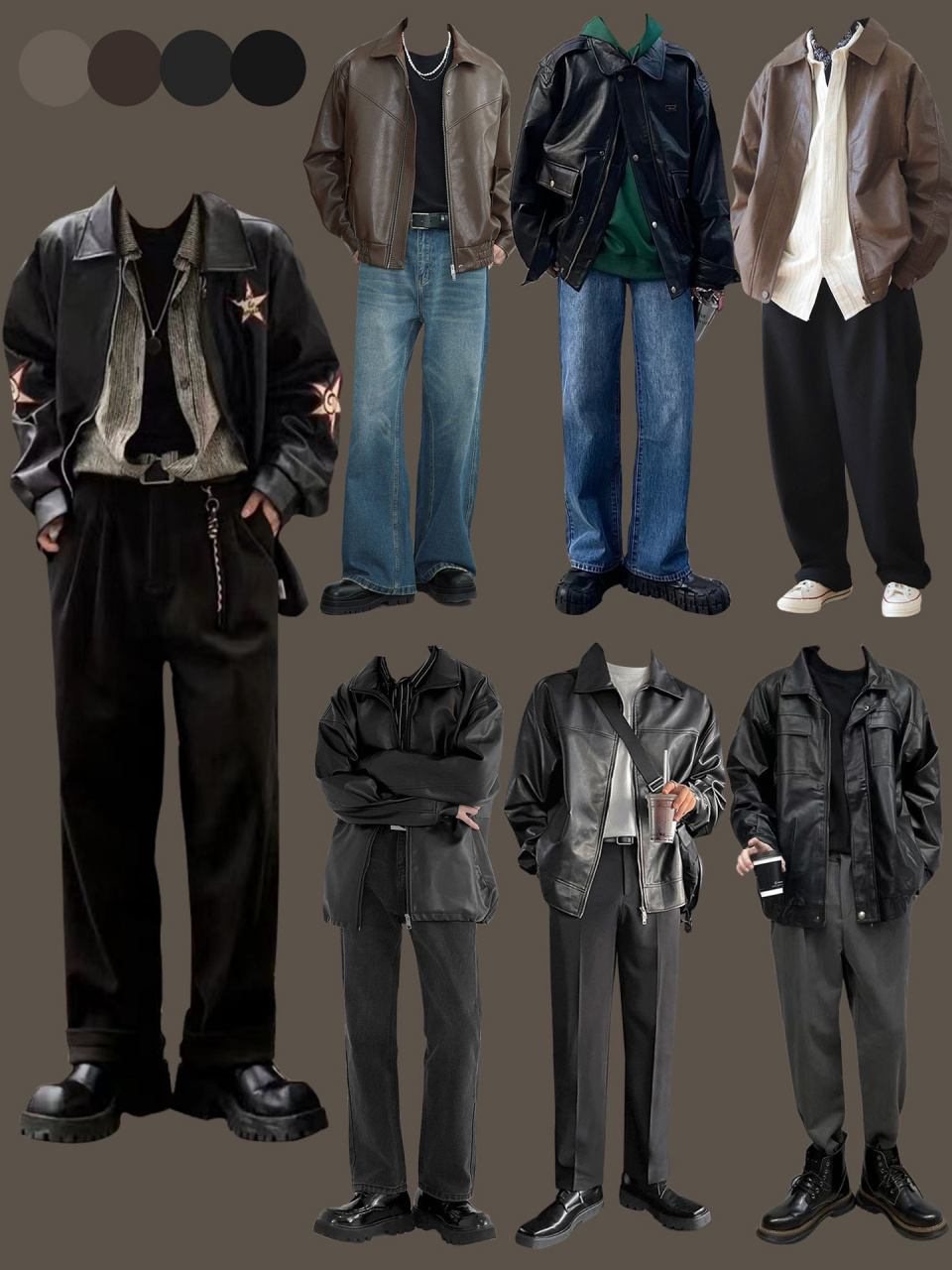 92狼系男友穿搭丨美式复古机车boy -痞帅十足的皮衣是男士们的搭配