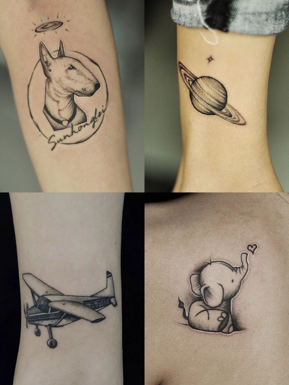 一些小巧的简笔画纹身,可可爱爱 02 很多人不喜欢纹身,因为觉得这太