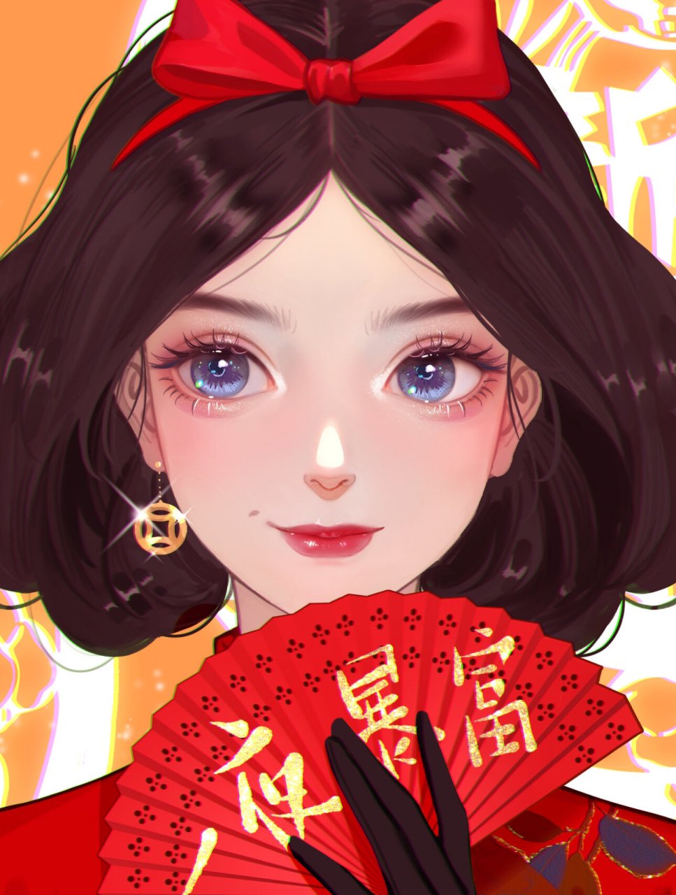 迪士尼公主头像| 白雪公主新年系列 祝的小伙伴们牛年大吉!