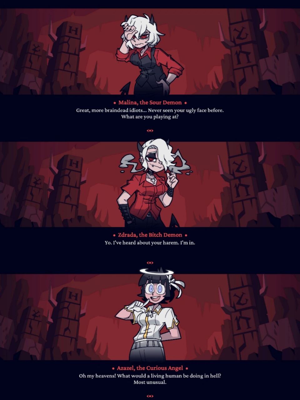 helltaker / 地狱把妹王 赤瞳白发小魔女yyds!