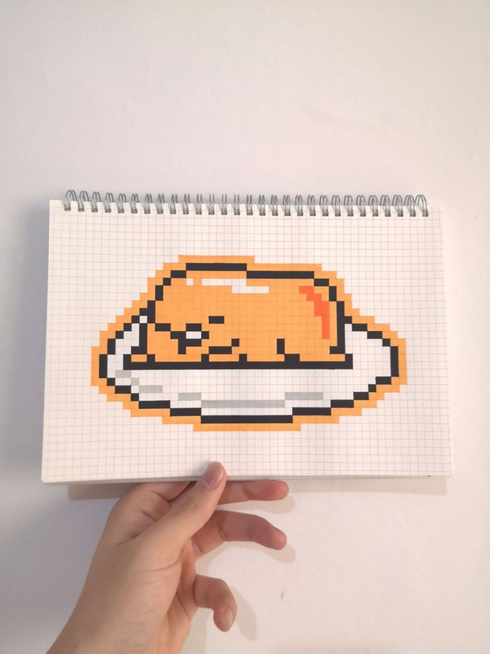 像素画:懒蛋蛋 什么都不想做,只想摆烂 像素图纸来自: #懒蛋蛋