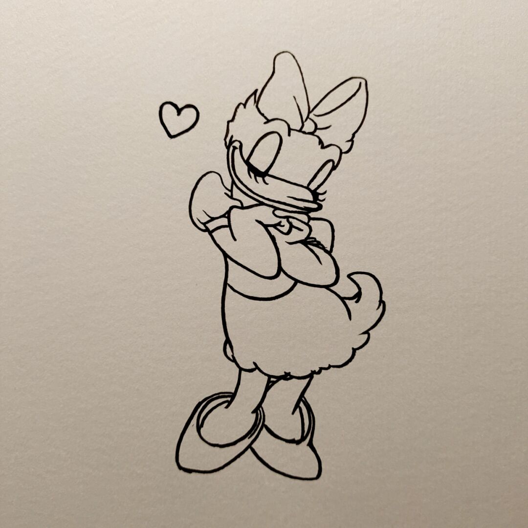 简笔画画画米妮和黛西简笔画黛西黛丝鸭简笔画巴啦啦小魔仙图片简笔画