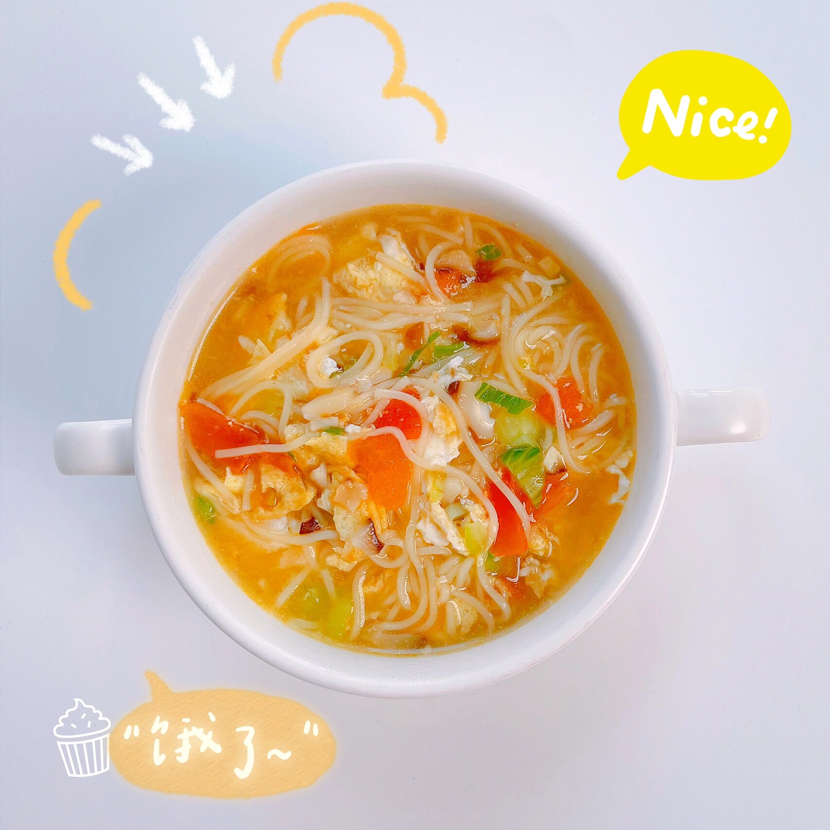 10m77宝宝辅食|香菇鸡蛋面|鲜香美味好消化