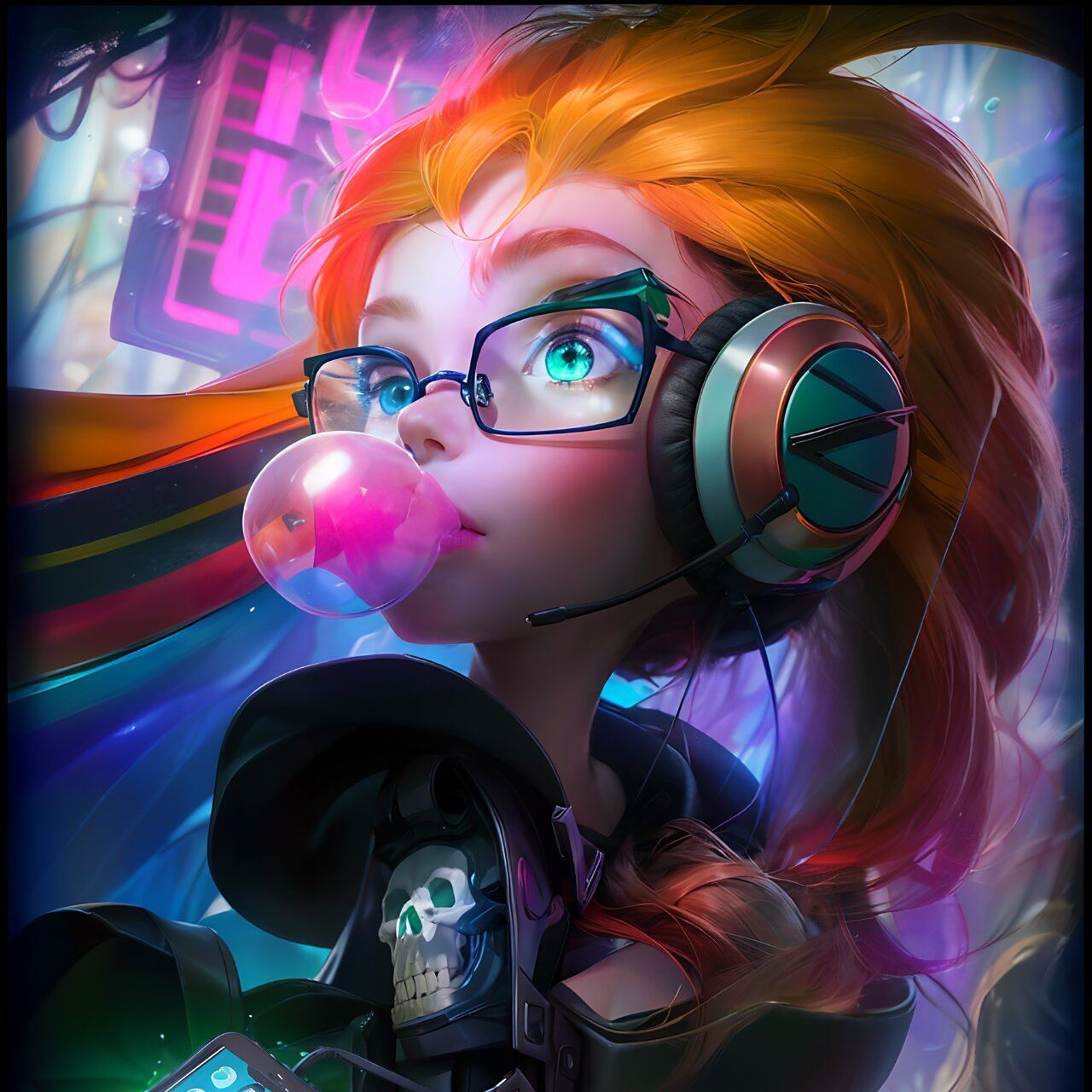 英雄联盟高清头像(1:1)中单篇-3-佐伊 图标 02中单篇-3-02; 本次