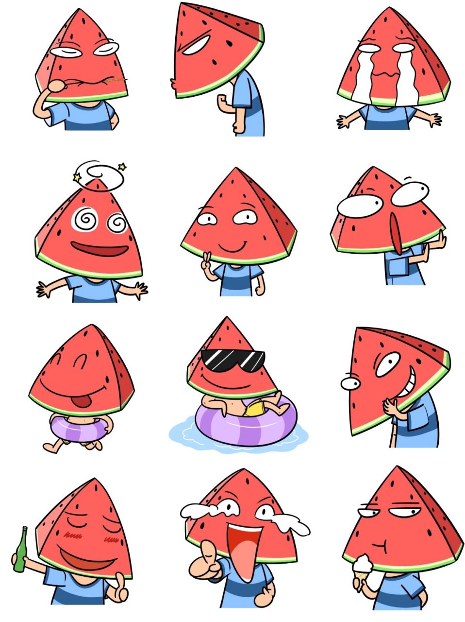 西瓜专属表情包来啦!