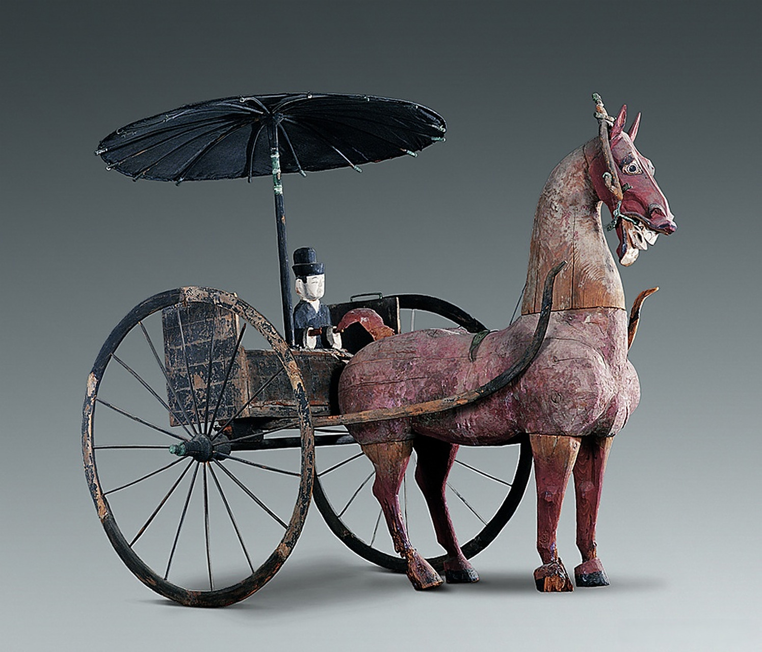 轺车是汉代最流行的一种马车.