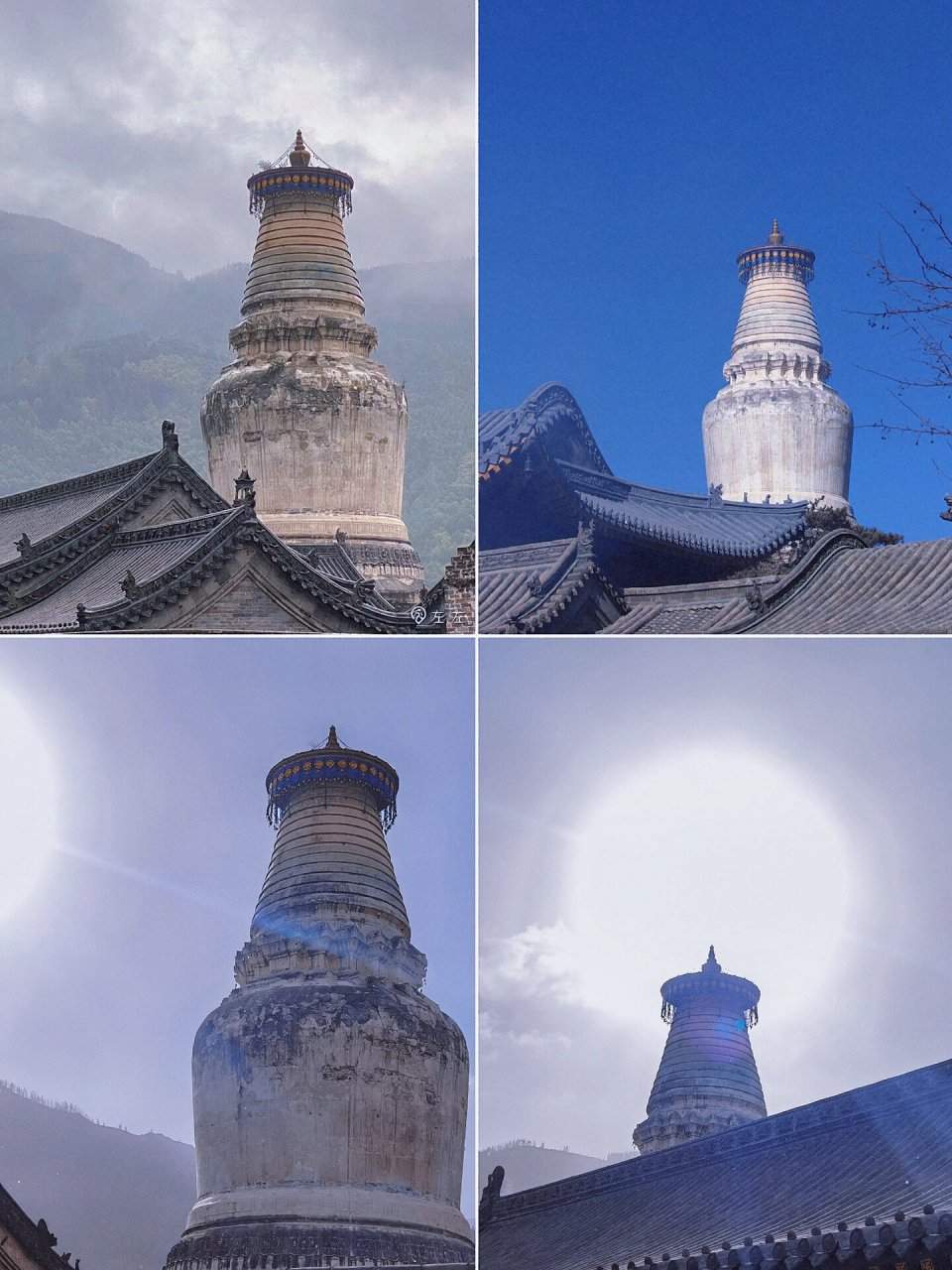 五台县五台山塔院寺|白塔圣境 大白塔,全名叫释迦文佛真身舍利宝塔,又