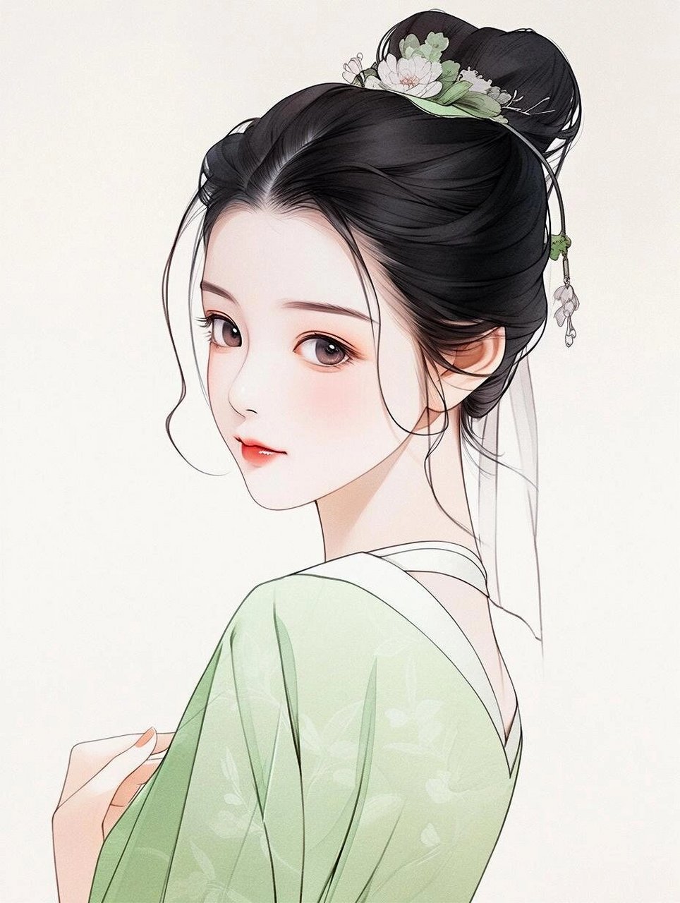 古风淡雅清秀美人头像 676767