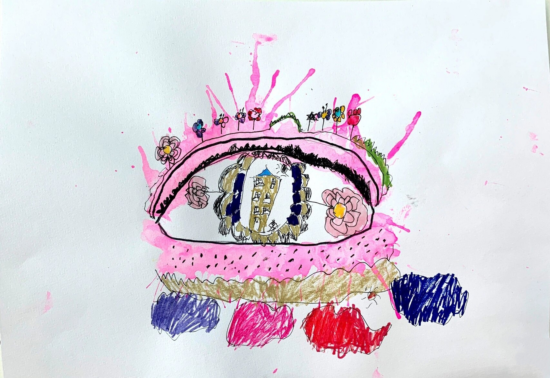 小眼睛看大世界儿童画 学龄阶段课程,同样的绘画方式,画出来不一样的