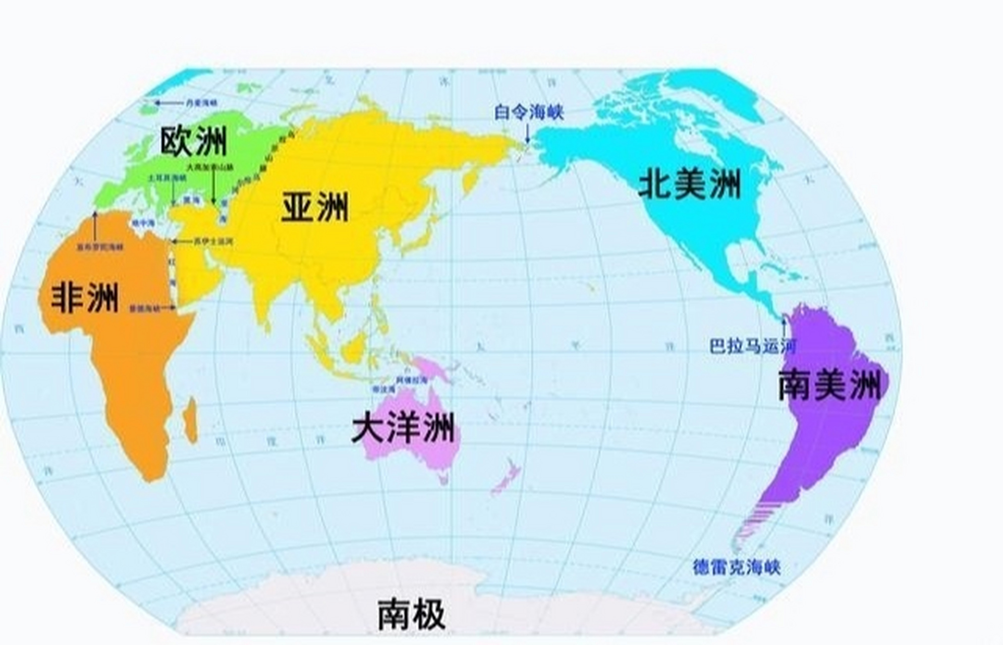 世界各洲国家地图图片