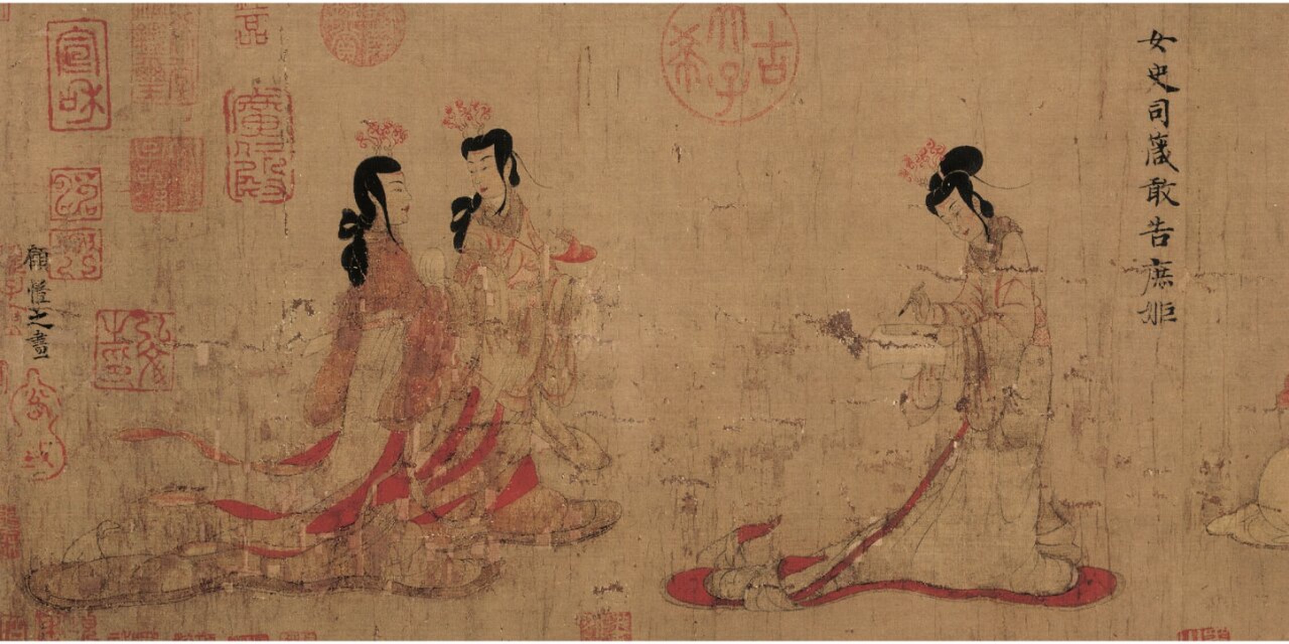 传世名画赏析|顾恺之《女史箴图》 《女史箴图》为中国东晋顾恺之创作
