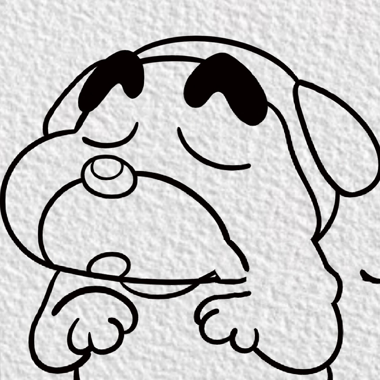 简笔画|【蜡笔小新】(附过程) 04 04 04 【它叫野原小白!