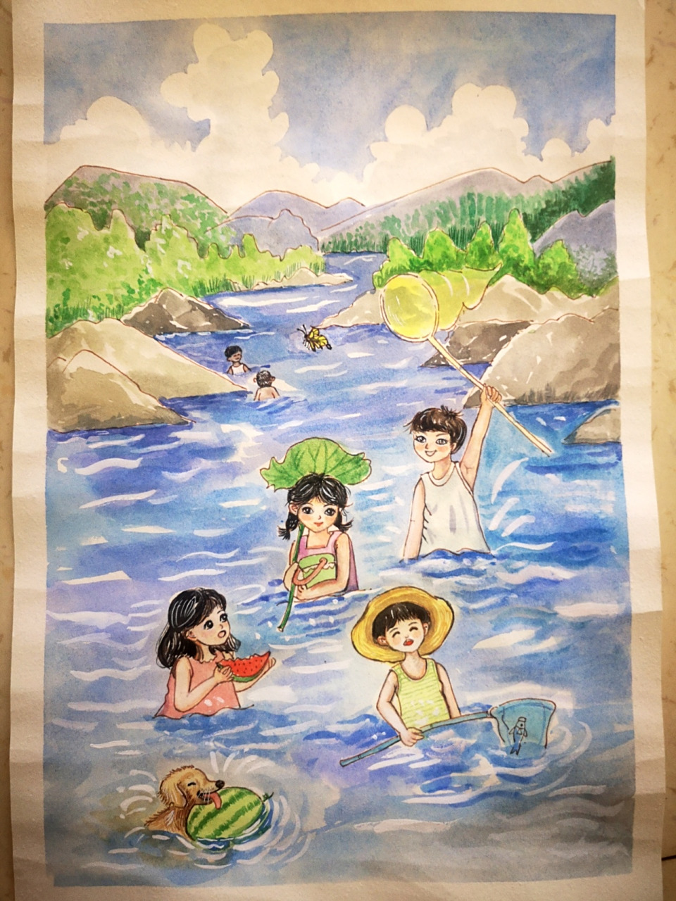 幼儿园50个主题画《清凉一夏》 十二,《清凉一夏》(季节风景篇) 要求