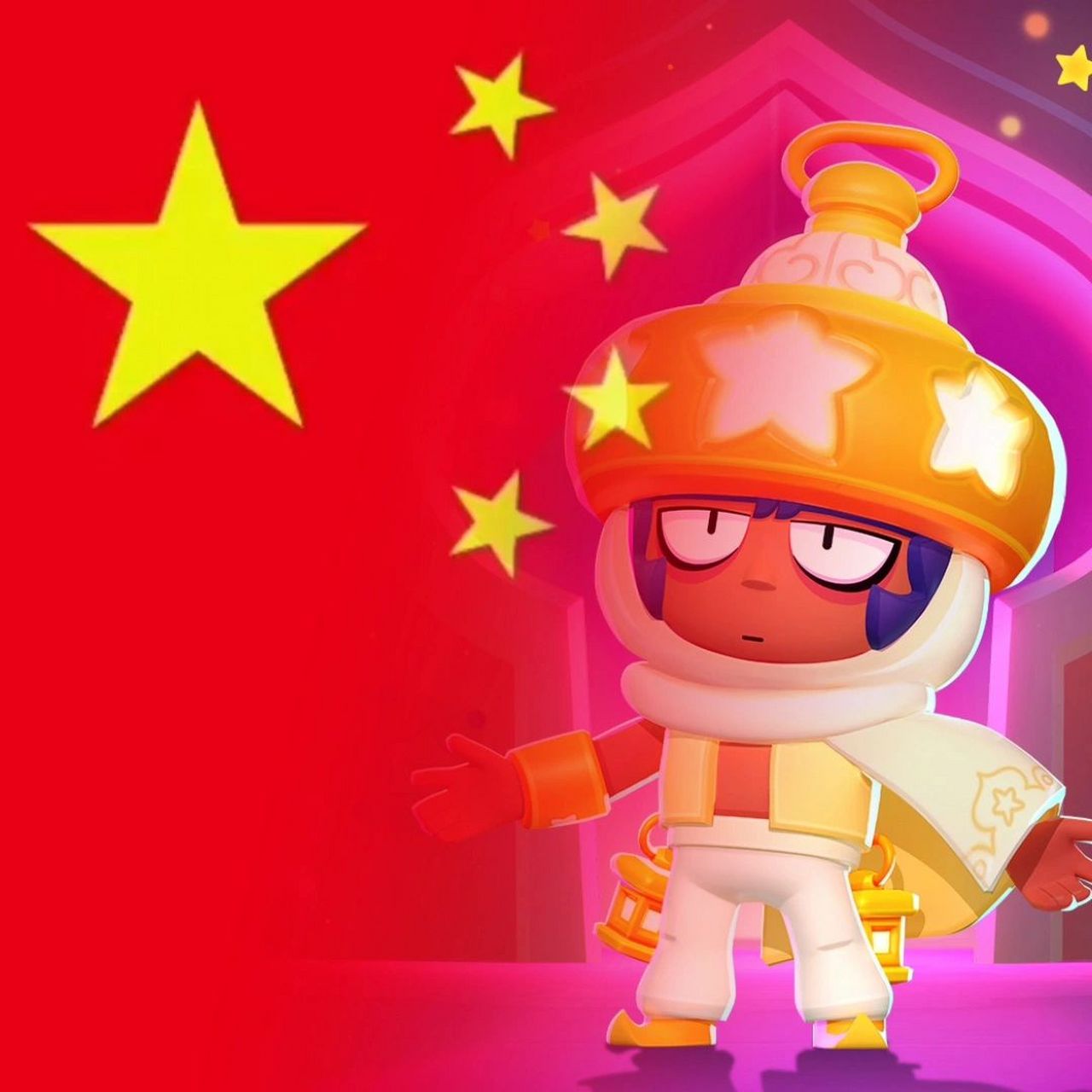 国庆将至,给大家安排一波荒野乱斗国庆版的头像,长按图片三秒就可以