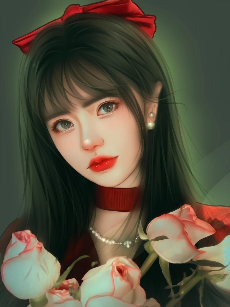 画一个高冷的女生手绘头像 气质美如花 绘画日常分享 分享一组高冷的