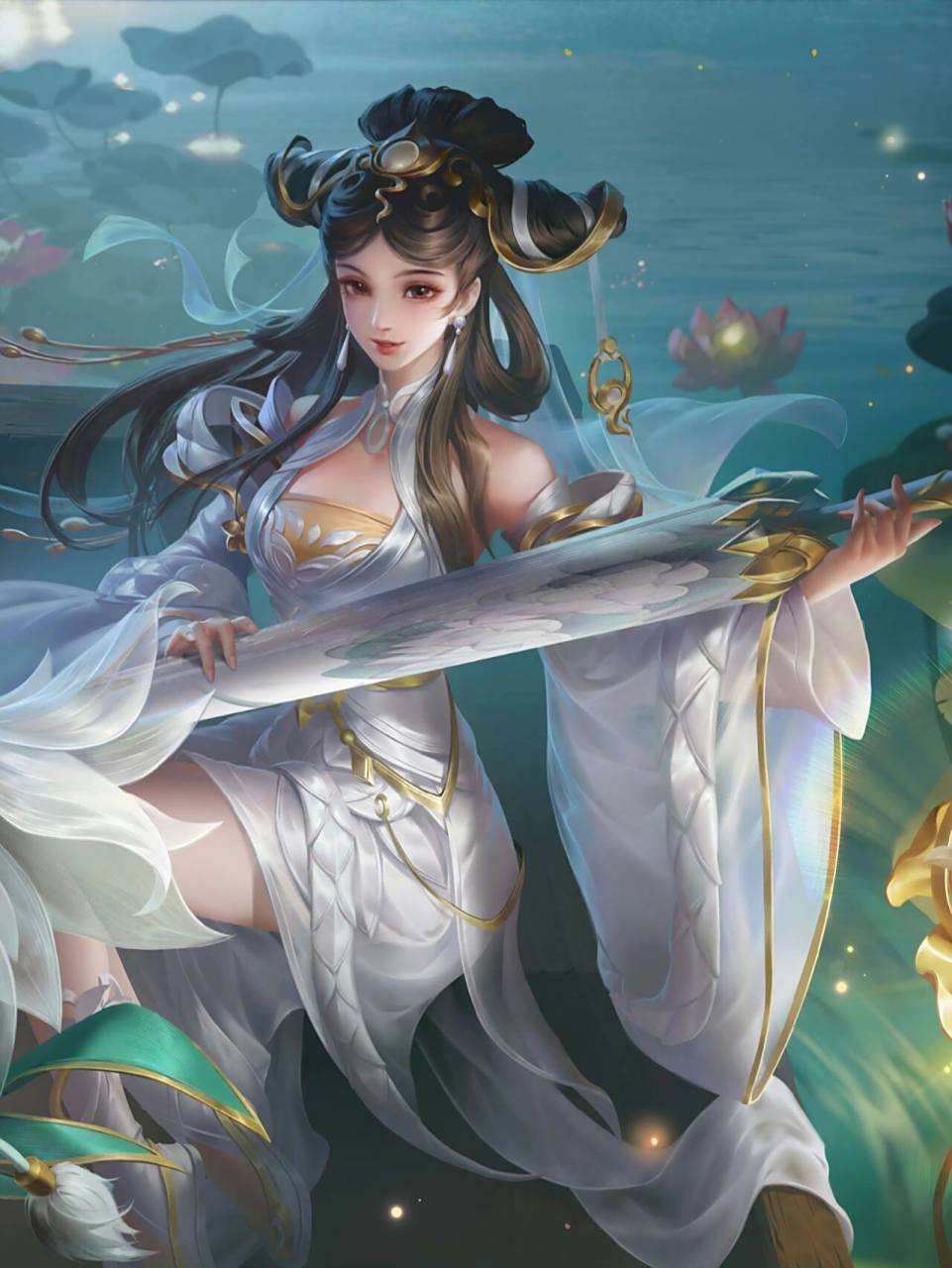 大乔小乔青白蛇皮肤-新版高清无水印海报  王者创作者成长计划