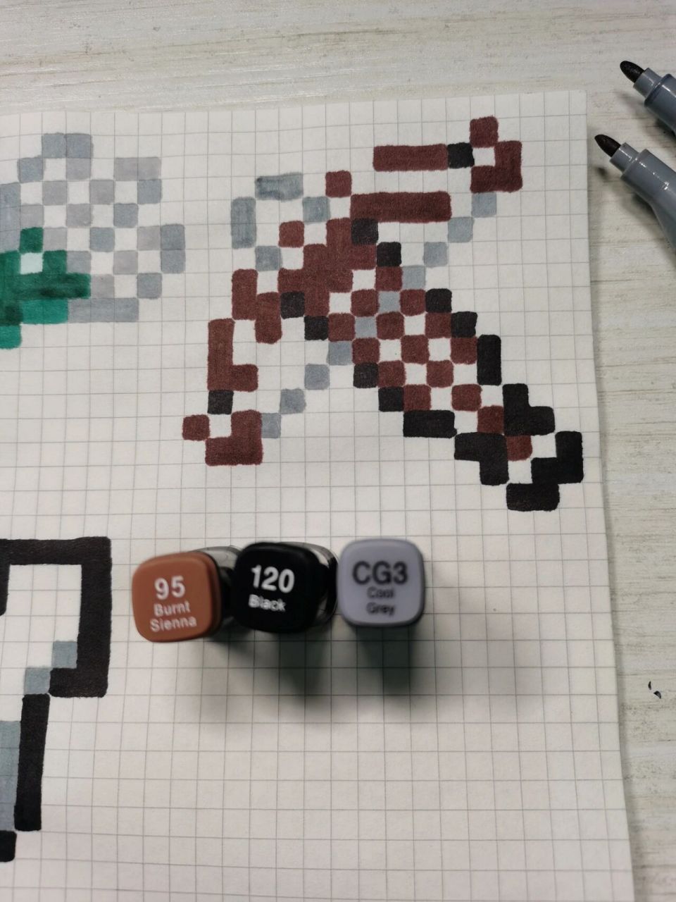 我的世界像素画,十字弩教程