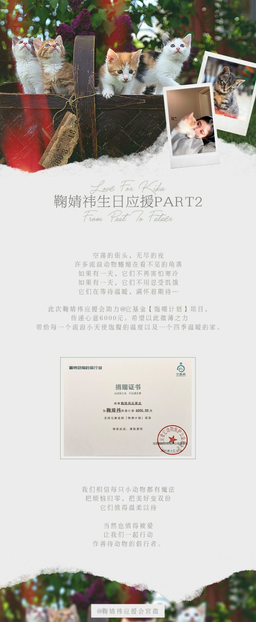 鞠婧祎0618生日快乐# love for kiku - from past to future 生日 