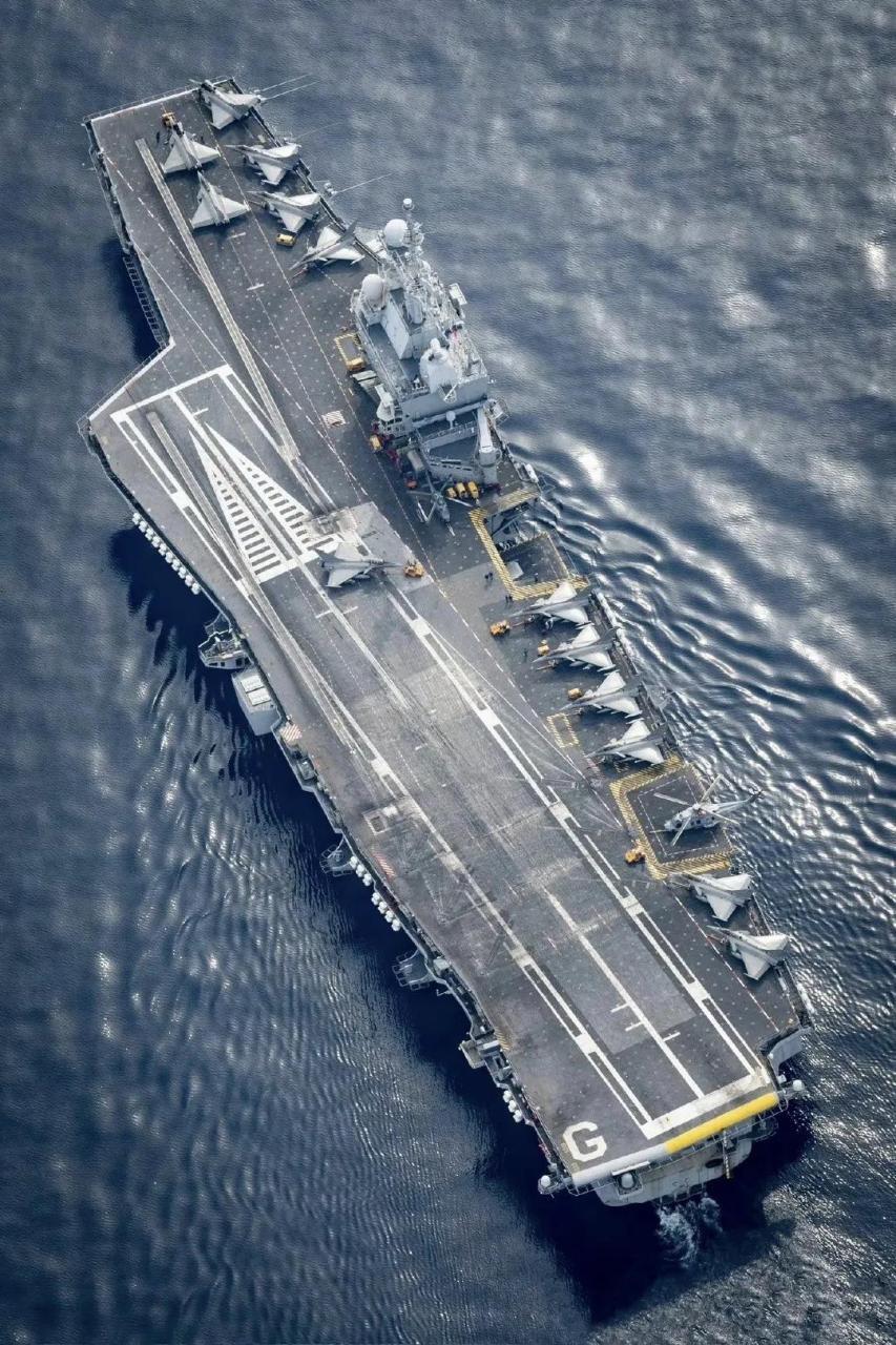 中美法印四家航母对比图