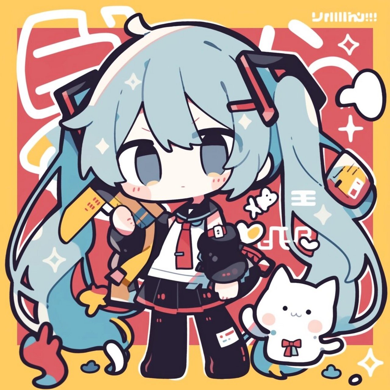 q版初音简单图片