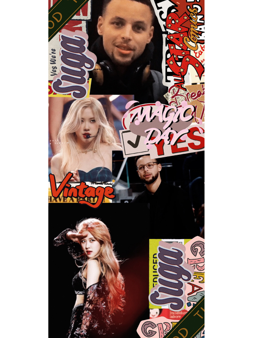 分享一波库里和rose的壁纸