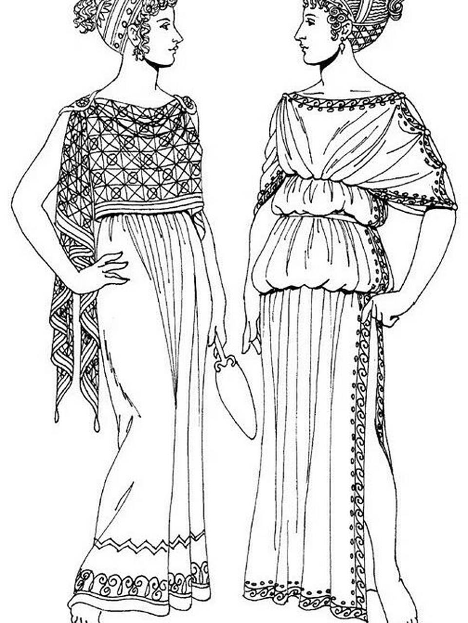 【素材分享⑧】古希腊服饰 久违的素材分享呀 今天给各位带来的是古