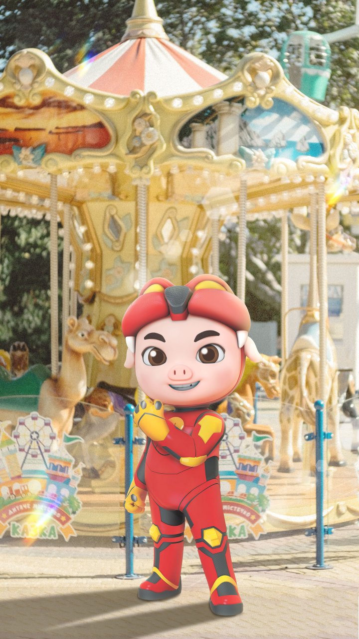 猪猪侠# [心]#猪猪侠壁纸#  等天气放晴 我们一起去游乐场吧9805