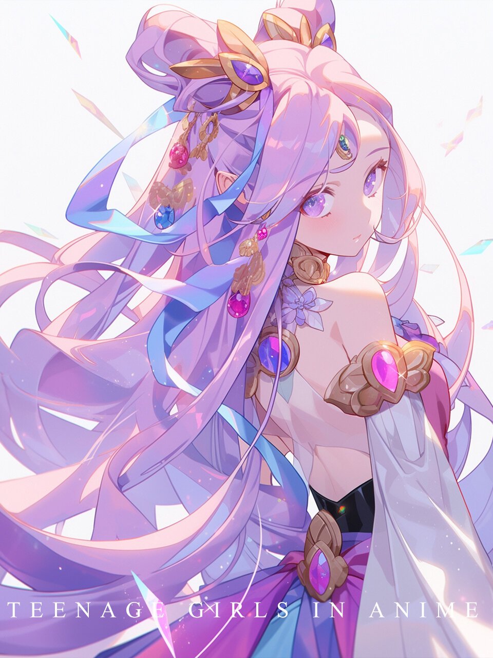 紫色系头像 | 动漫女生 如同动漫中的甜心公主,充满了无尽的魅力和