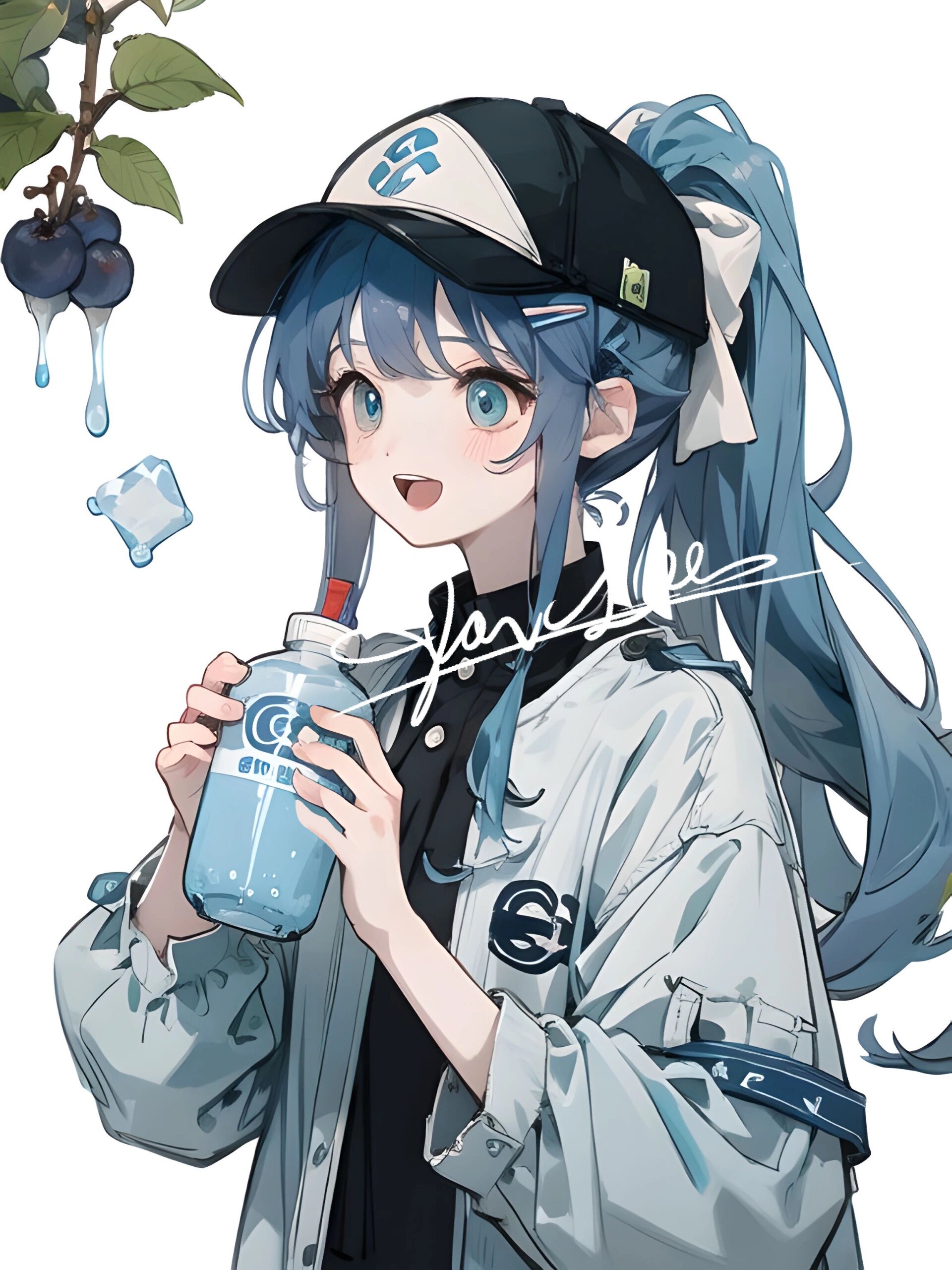 可爱头像 | 蓝色系| 蓝莓女孩