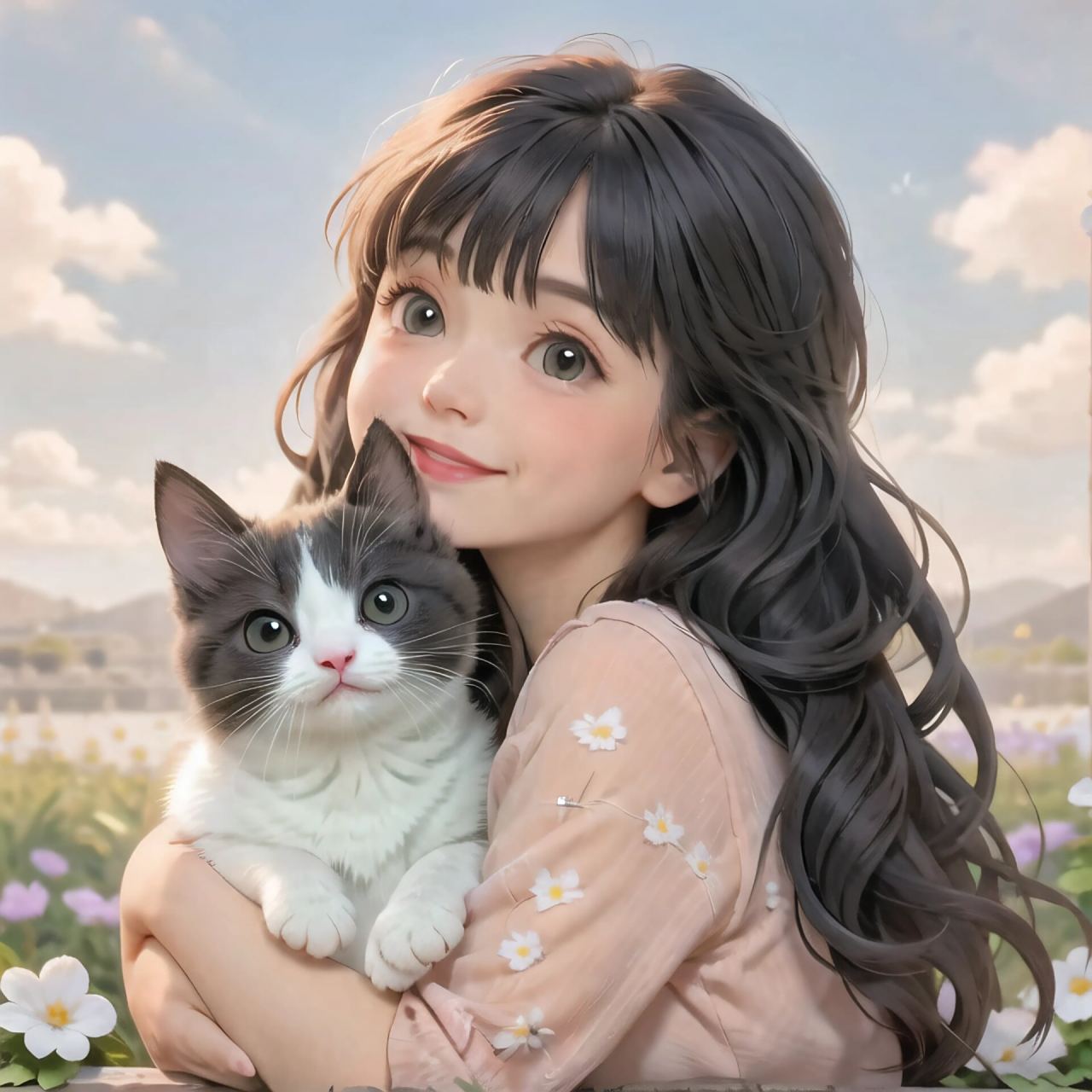 萌宠头像|你们想要的蓝白英短 宝子们,可以用你的照片和你的宠合成