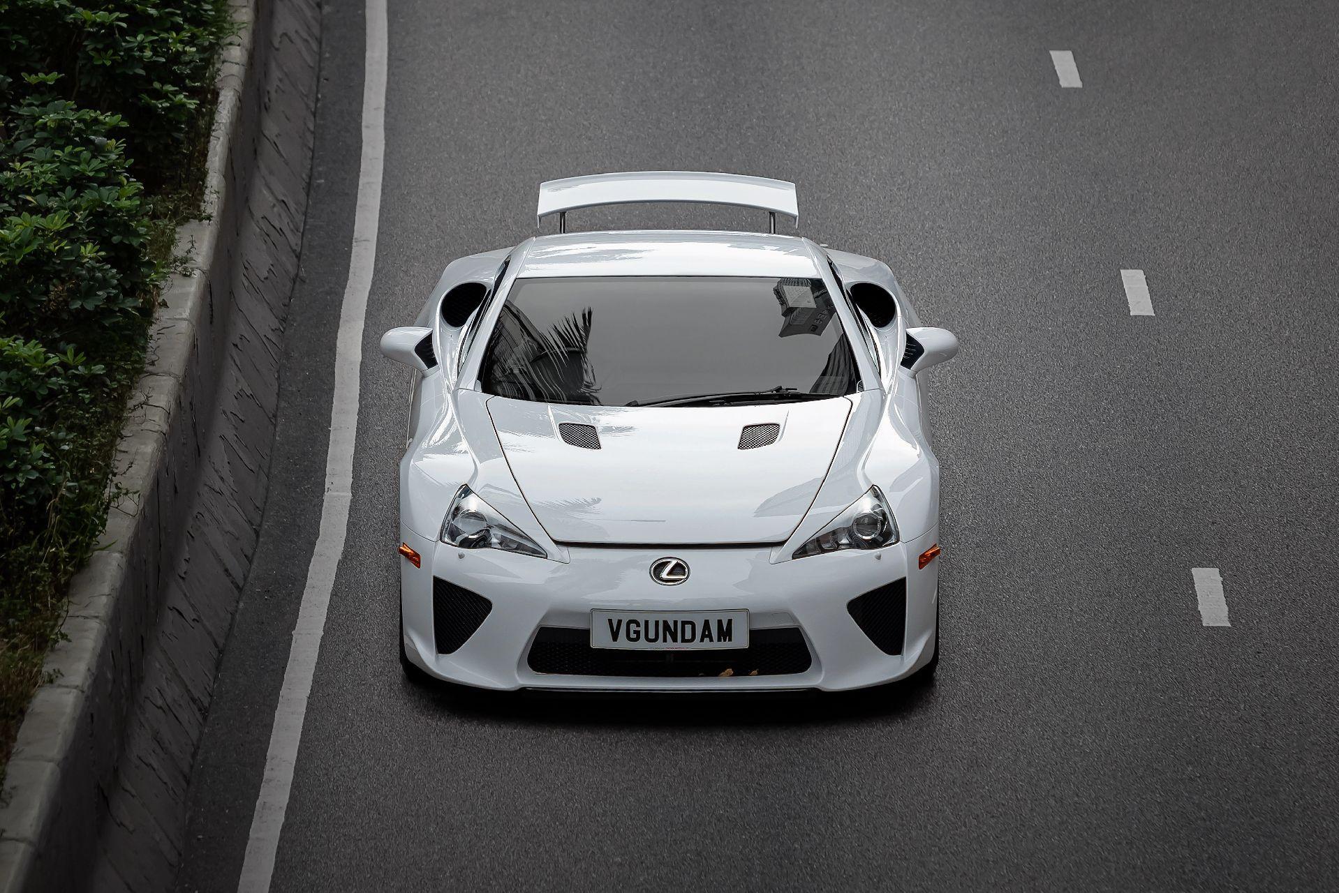 香港汽车街拍-稀有的天籁之音雷克萨斯lfa 超跑 豪车街拍