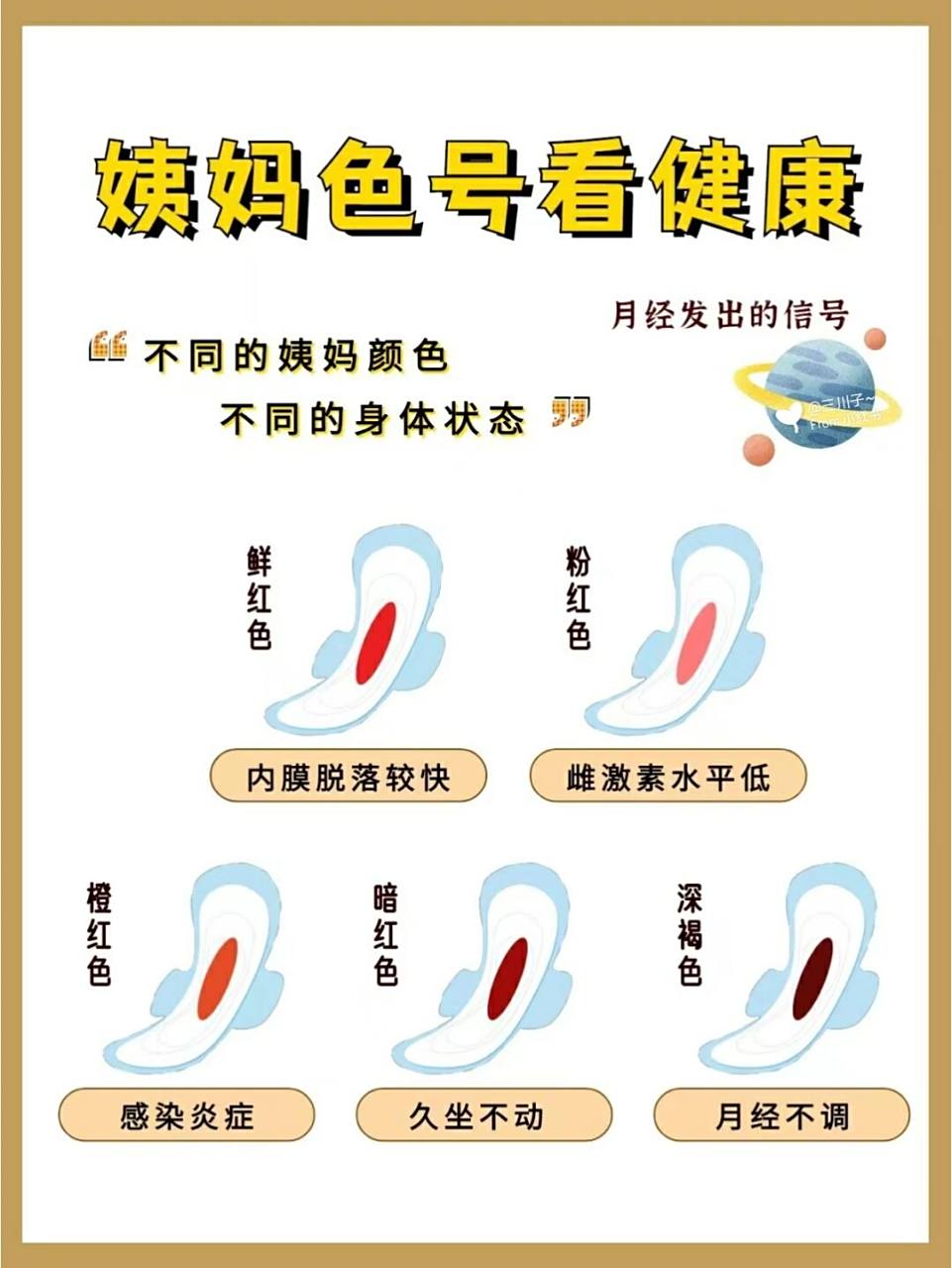 姨妈颜色98辨别健康75什么色才是正常的71 9999月经是女性