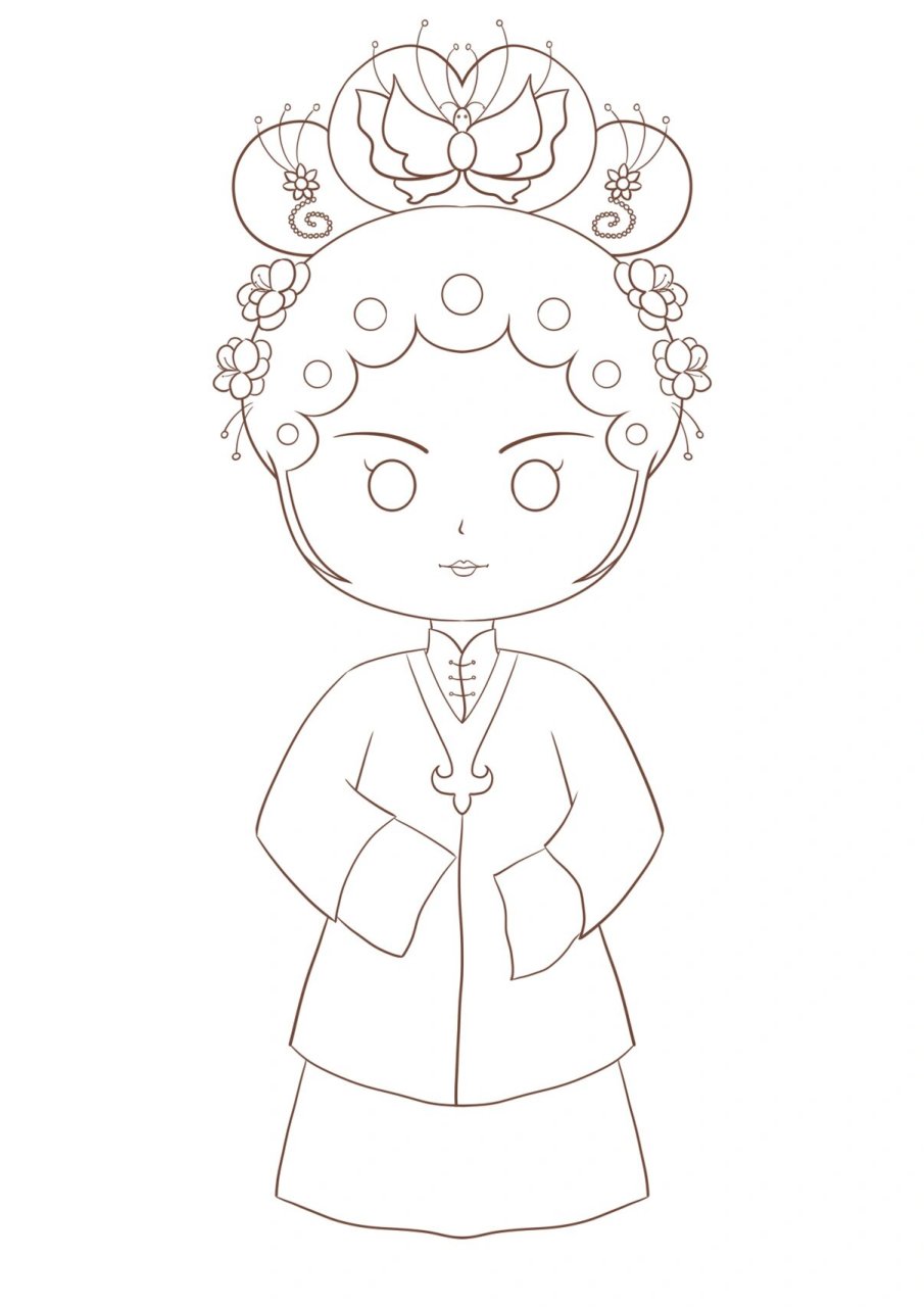 笔记灵感# #万物皆可画# #汉服# #人物插画# #京剧旦角# #戏曲