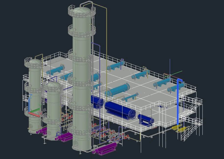 车间三维配管,厂区布置图