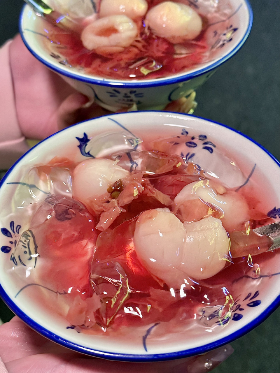 荔枝玫瑰冰粉90宁波这家店太懂女孩子了! 真的好香啊!